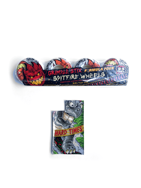 thumbnail interactive-video image 1 of Spitfire Formula Four Skateboard Wheels - 54mm 99A Lock-In Full - Natural 1 of 4